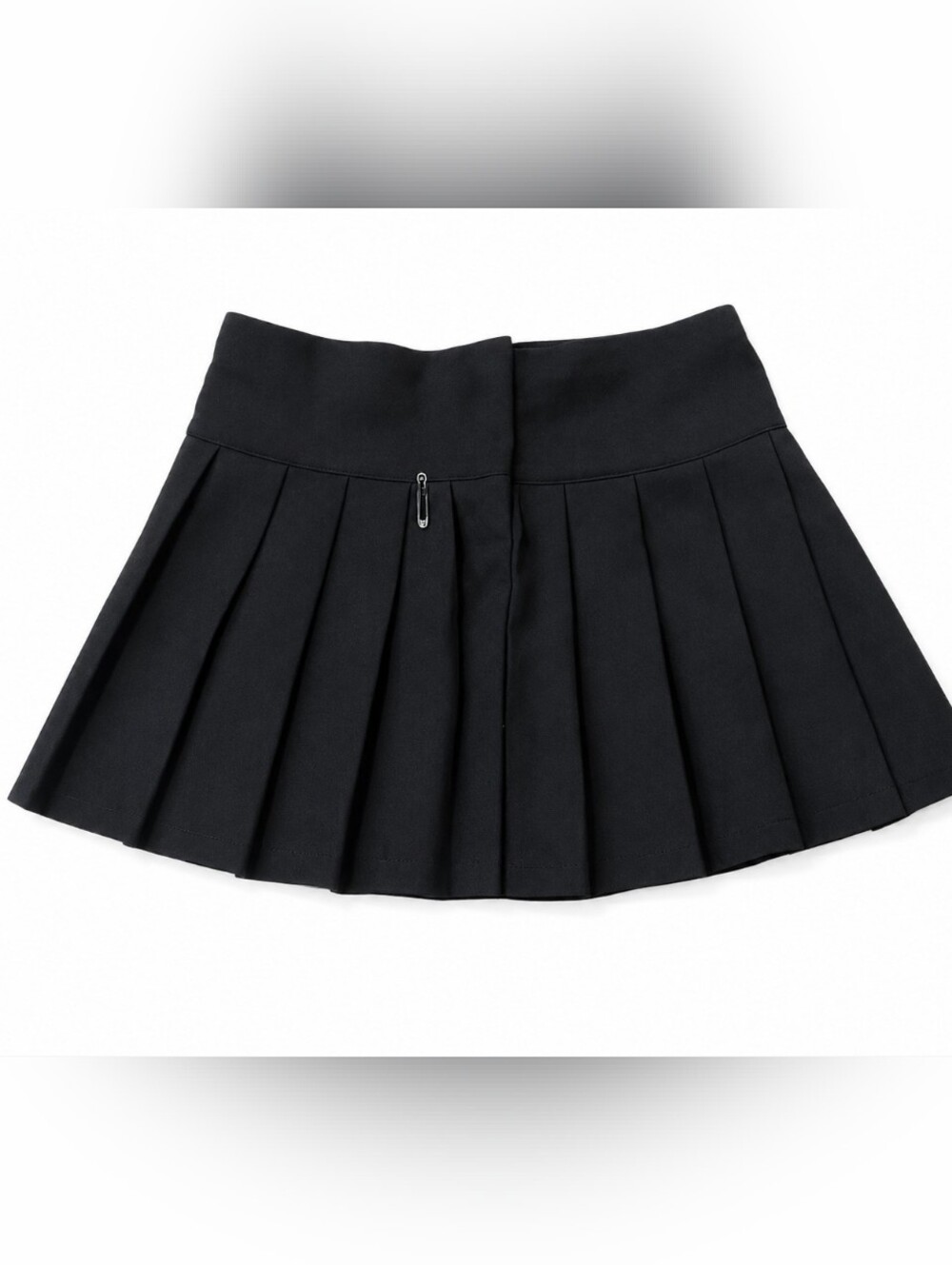 H&M Girls Size 8 Black Pleated A-Line Mini Skirt School Uniform Preppy